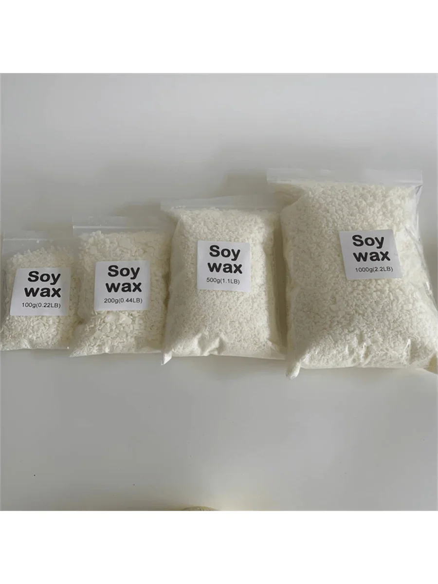 Natural Soy Wax Flakes & Granules for Candle Making — 50g–1000g