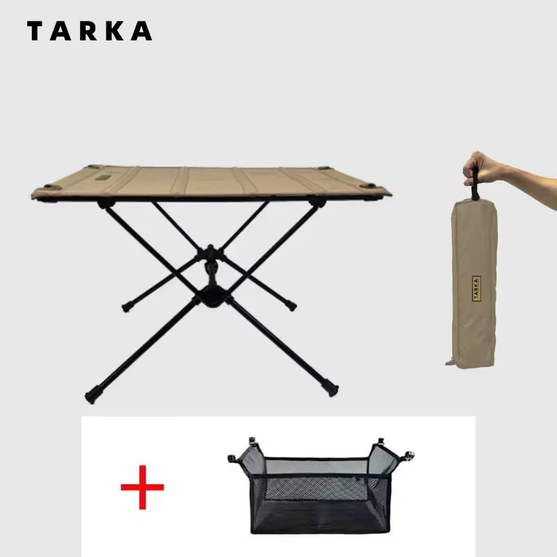 Portable Folding Camping Table Lightweight Oxford Fabric & Aluminum Picnic Desk for Outdoor Fishing Hiking