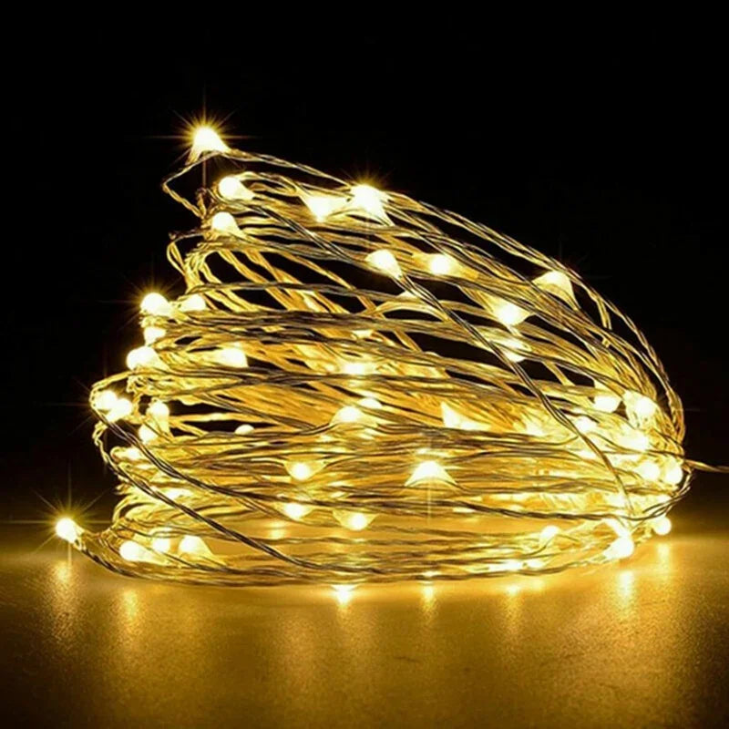 Button Cell LED Fairy String Lights - Battery Powered Micro LED Garland for Home, Bedroom, Garden, Wedding & Christmas Decor