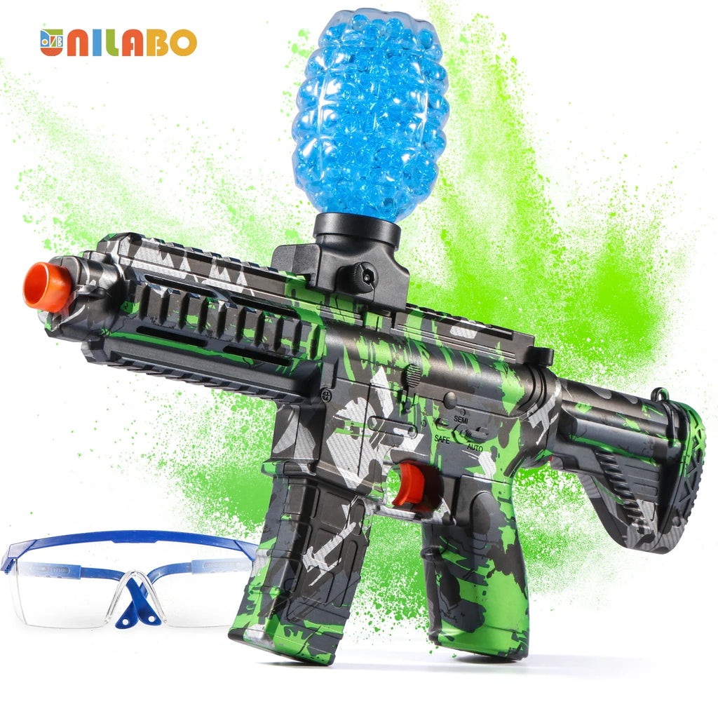 Rechargeable Electric Ball Blaster Toy Gun – High-Speed Metallic Finish, Outdoor Game Party Gift (Bullets Excluded) Ages 6+