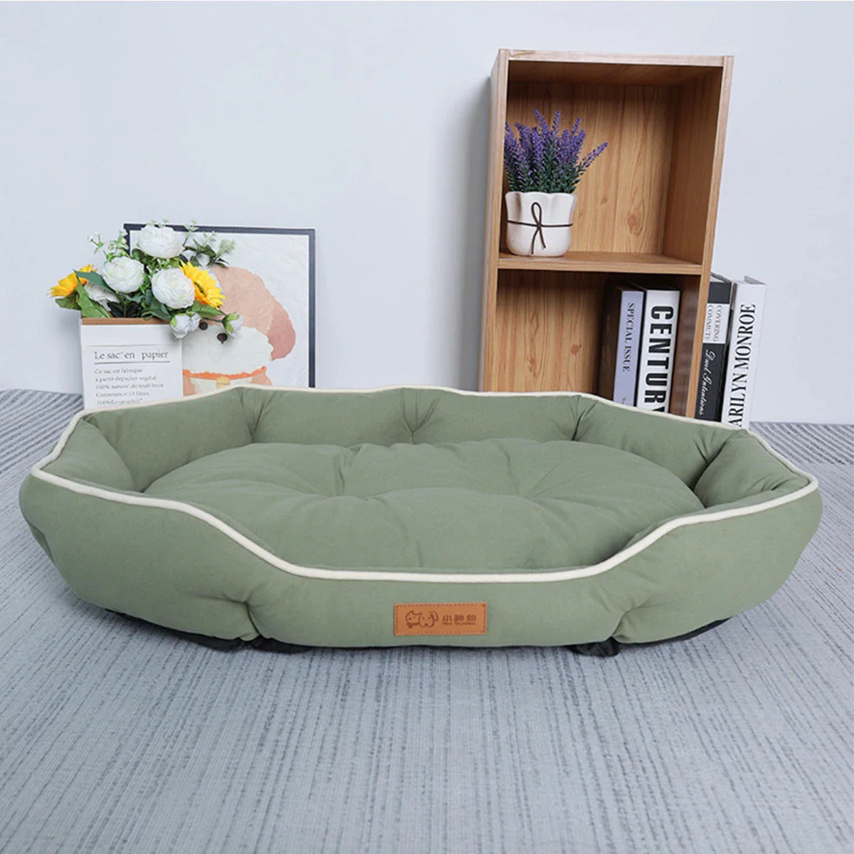 Large All-Season Cooling Pet Bed – Breathable Dog & Cat Pad for Puppies, French Bulldog, Small Dogs