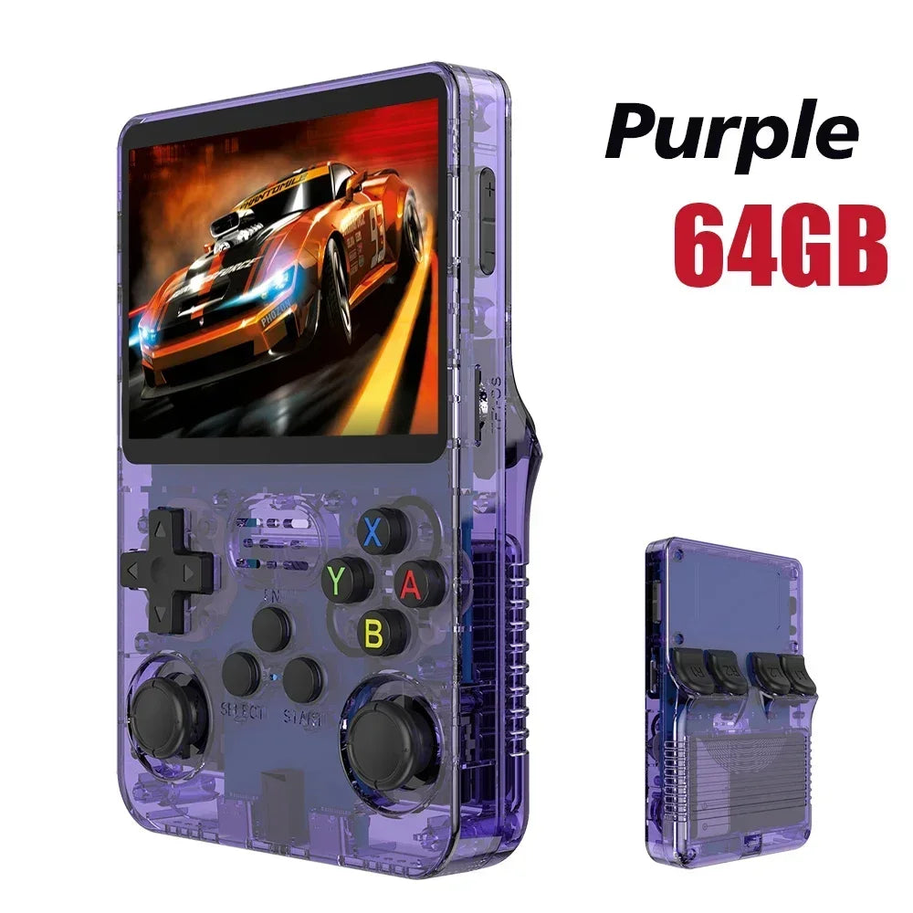Open Source Retro Handheld Game Console Linux Portable Pocket Player 3.5-inch (8.9 cm) IPS Screen, 64GB or 128GB Preloaded Games