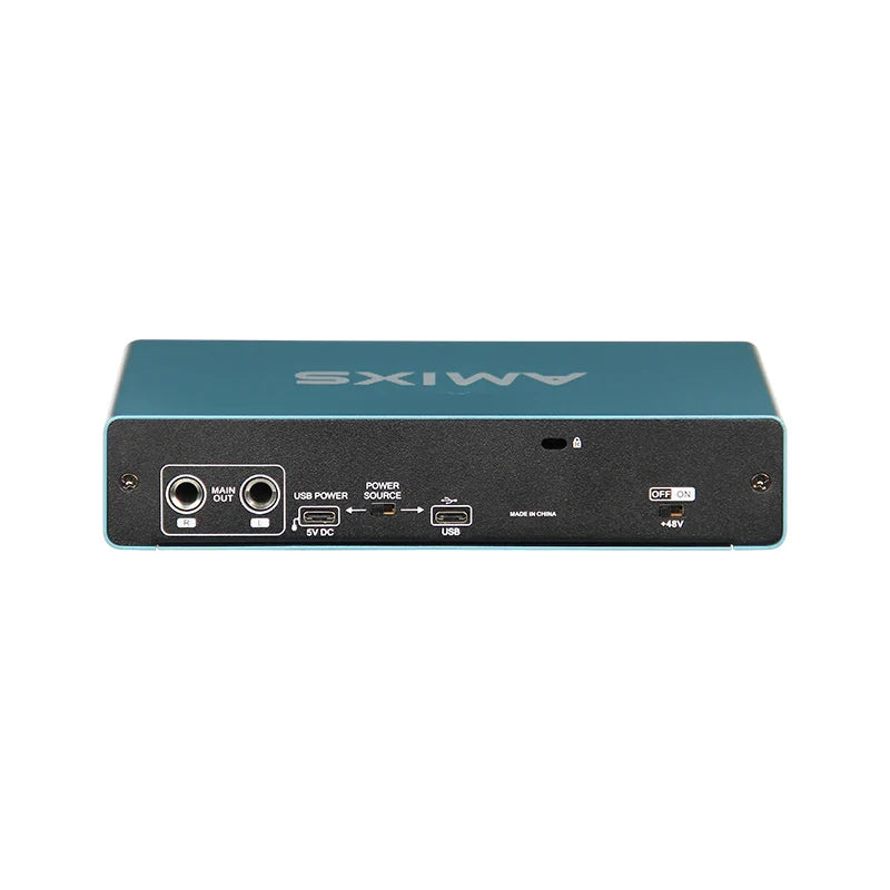 USB Audio Interface External Sound Card for PC Recording, Streaming, Podcasting and Video