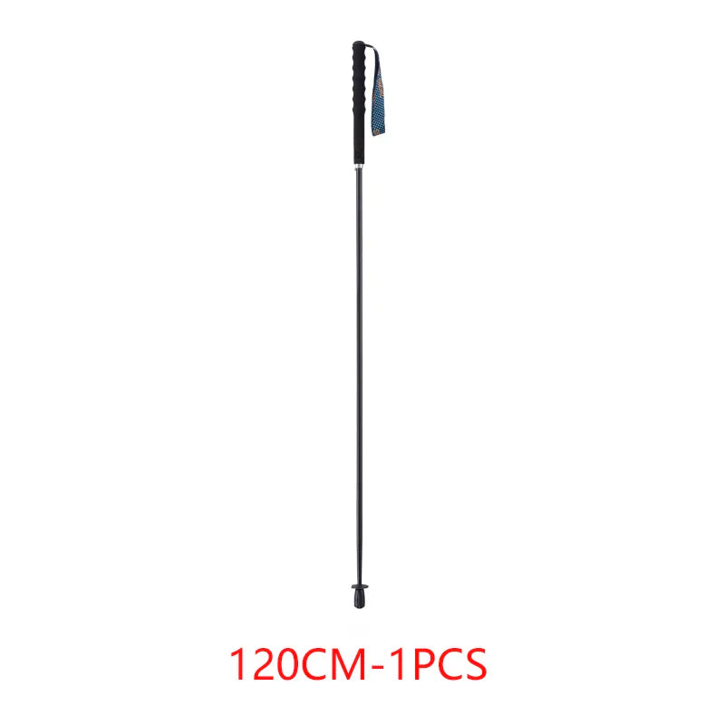 Ultralight Carbon Fiber Trekking Poles 5-Section Folding Anti-Shock Hiking and Walking Sticks 110/120/130 cm (43/47/51 in)