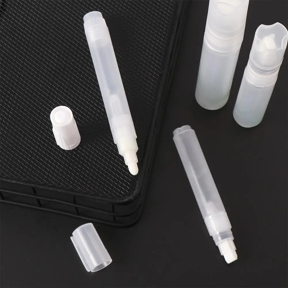 Refillable Transparent Empty Paint Pen Rod – Reusable Liquid Ink Marker Accessory for Graffiti & Chalk, Tip Sizes 0.7–50mm (0.03–1.97in)