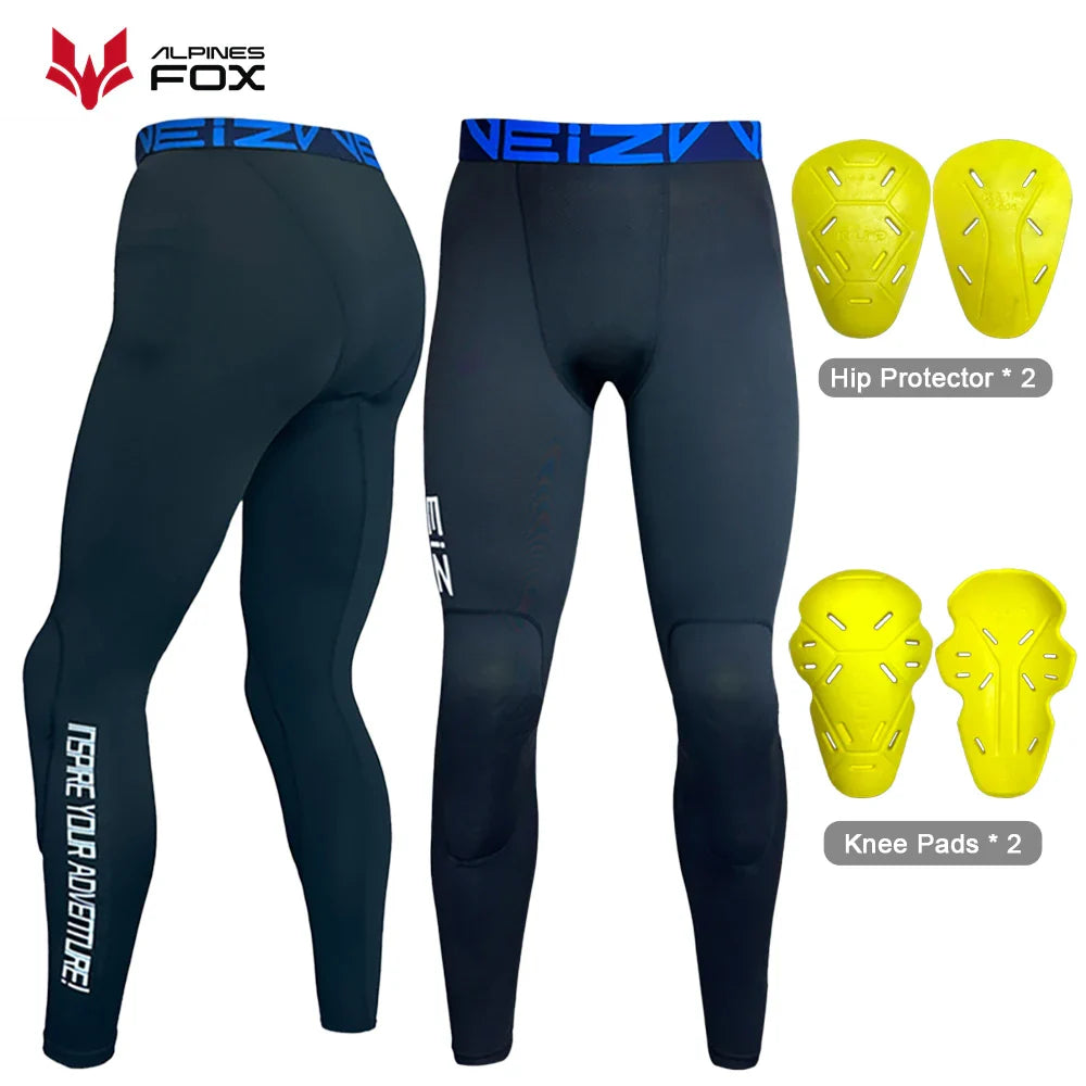 Motorcycle Compression Riding Pants Breathable Mesh Summer Motocross Trousers with CE Knee & Hip Protectors