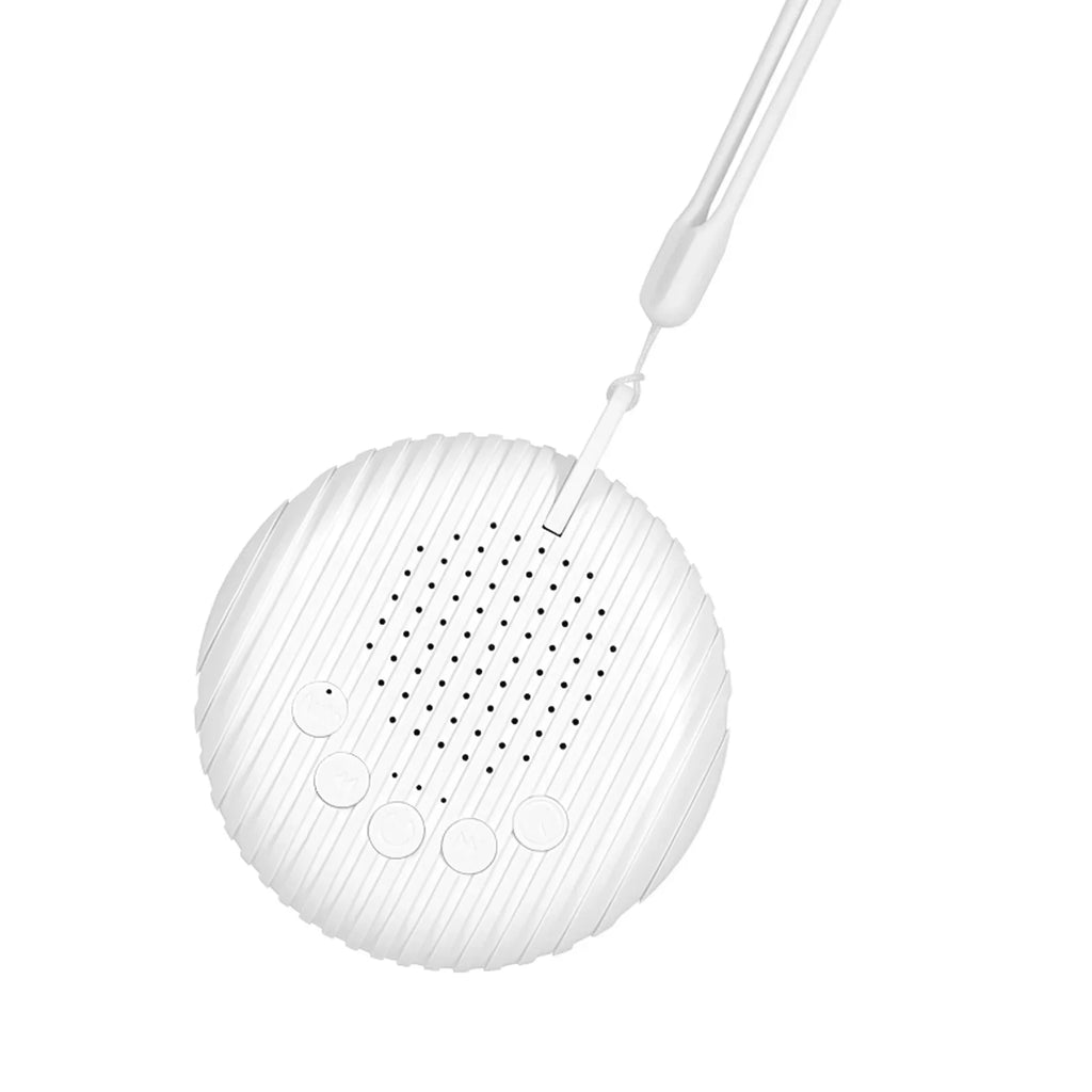 Portable Baby White Noise Machine — 10 Soothing Sounds, USB Rechargeable, Volume Adjustable, with Lanyard
