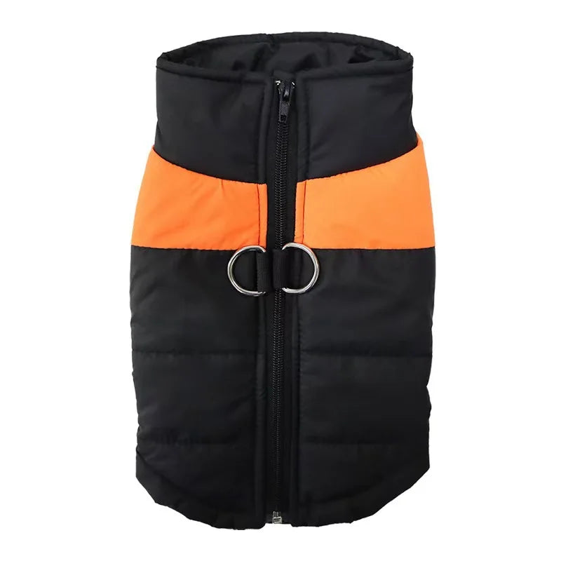 Waterproof Padded Dog Coat – Warm Winter Vest Jacket with Zipper for Small, Medium & Large Dogs