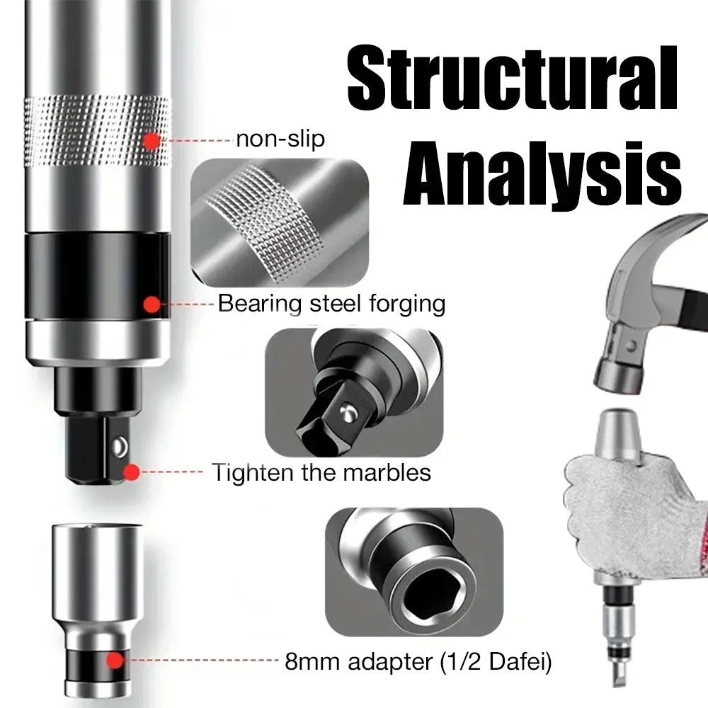 7/12-Piece Portable Reversible Impact Screwdriver Set — Manual & Cordless Driver Kit with Case for Home DIY