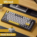 Wired and Wireless 70% Mechanical Gaming Keyboard, Tri-Mode RGB, Hot-Swappable Switches for PC & Mac