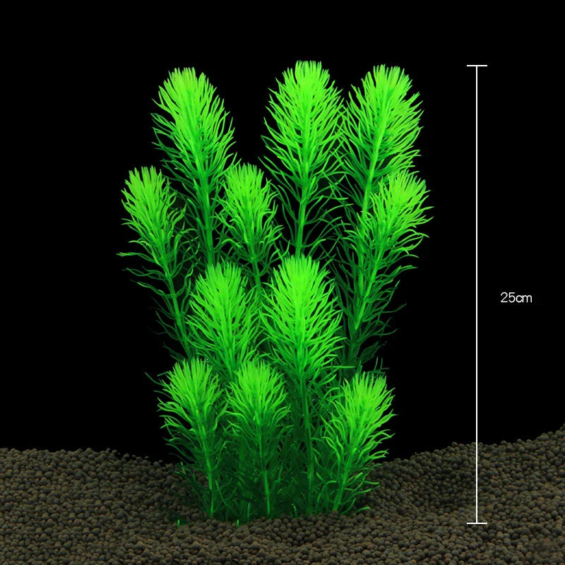 Artificial Aquarium Plants — Plastic Underwater Decorations for Fish Tanks, Realistic Aquarium Decor