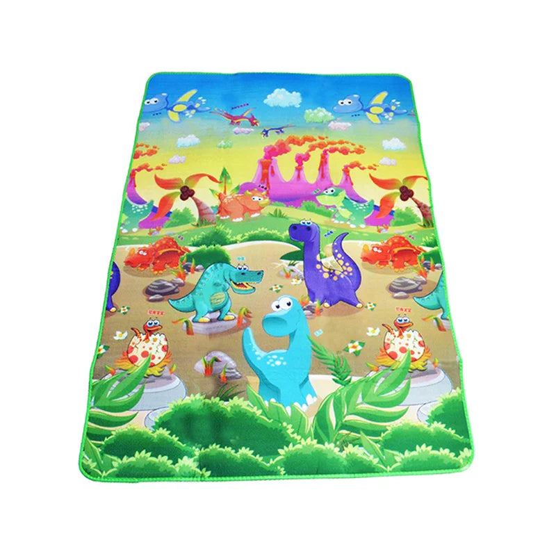 Double-Sided Baby Play Mat 71 x 47 in (180 x 120 cm) – EVA Foam Toddler Crawling Rug, Educational Animal Pattern, Waterproof Soft Floor