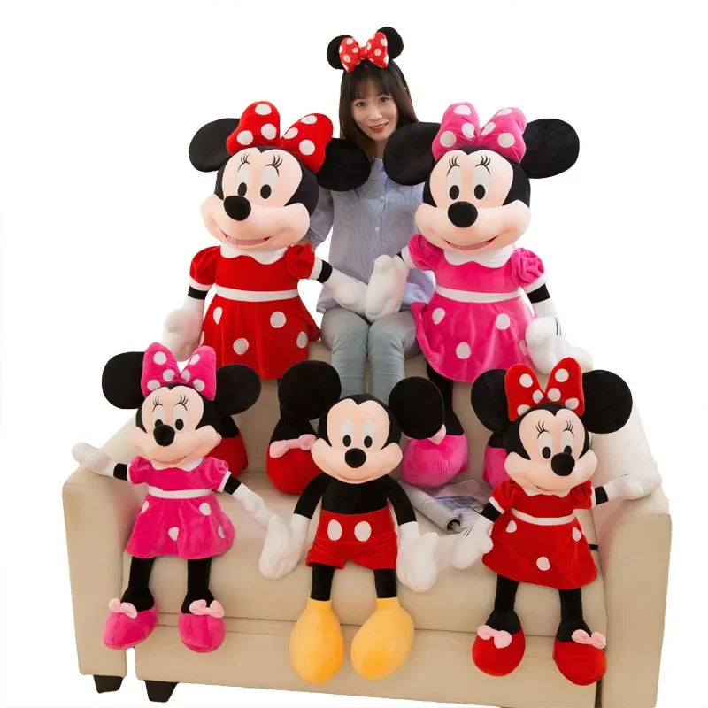 Mickey & Minnie Mouse Plush Toys Soft Stuffed Dolls Gift for Kids