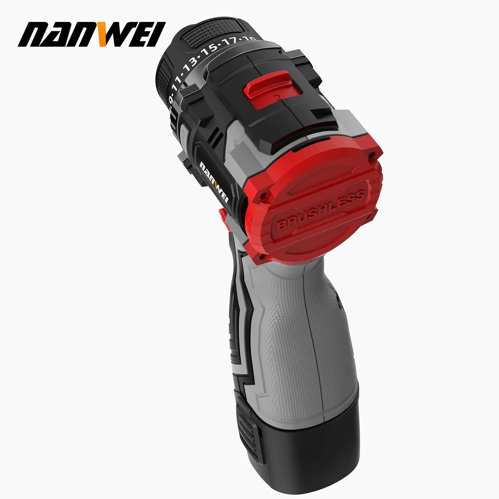 16.8V Lithium‑Ion Brushless Cordless Drill Driver - 2-Speed Handheld Screwdriver