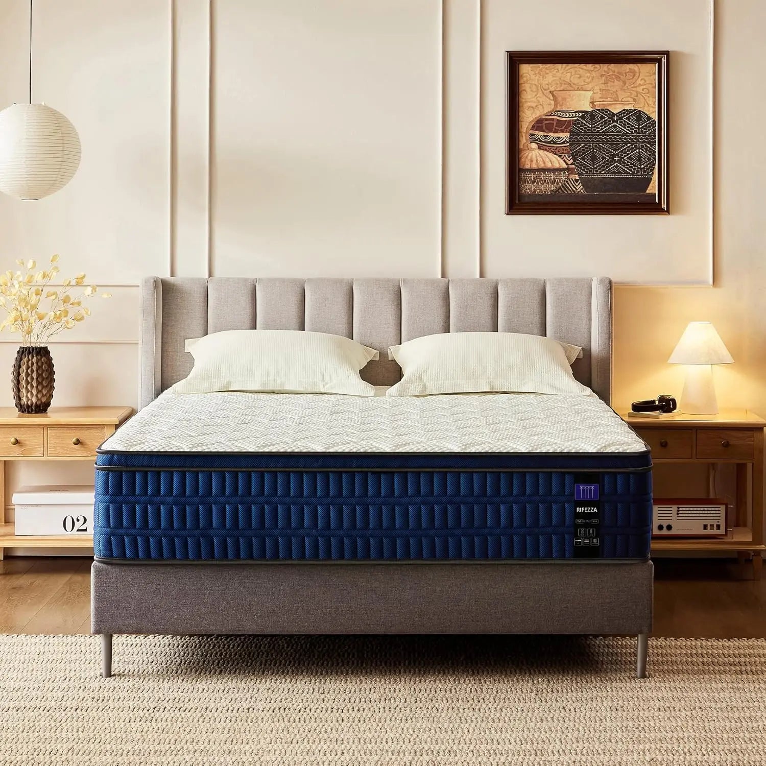 14in Medium-Firm Gel Memory Foam Hybrid Mattress Twin XL Cooling Motion Isolation Fiberglass-Free Customized