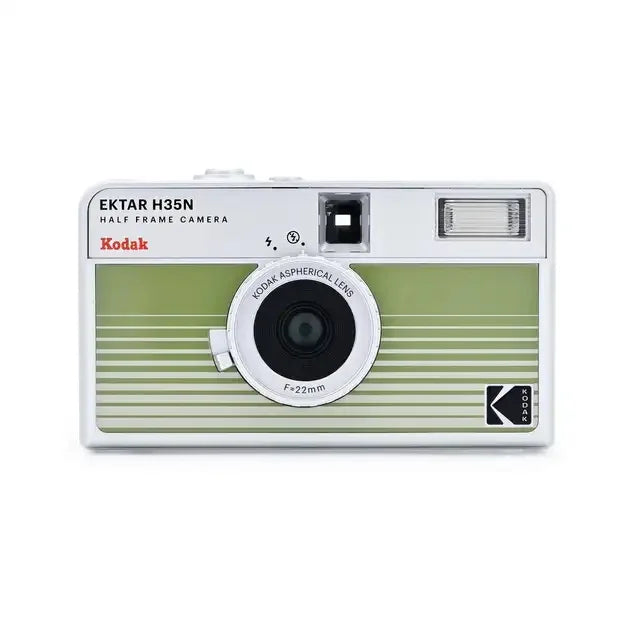 Half-Frame 35mm Film Camera with Built-In Flash – Pocket Compact Film Camera, 2x Exposures, 4 Colors