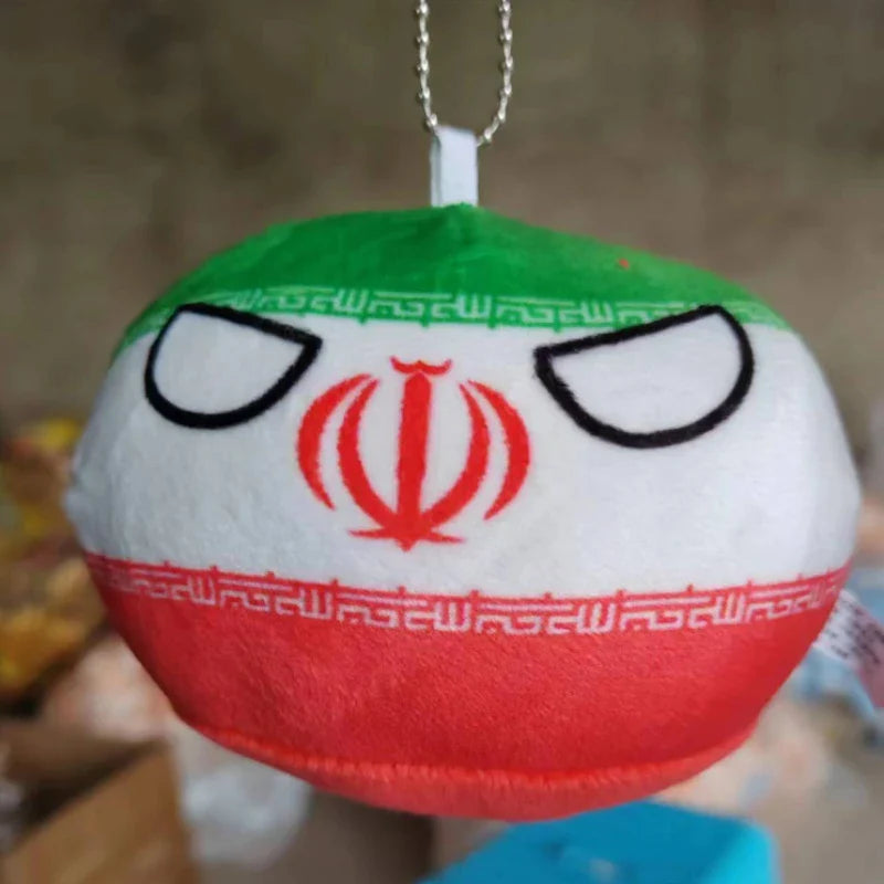 Polandball Countryball Plush Keychain 10 cm (3.9 in) 70 Designs Country Ball Pendant Stuffed Toy for Kids