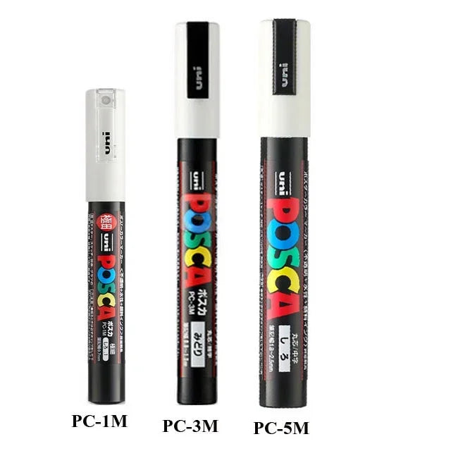Acrylic Paint Marker Set – Waterproof Permanent Paint Pens for Fabric, Glass, Metal & Rock, Fine/Medium/Broad Tips, Assorted Color Packs