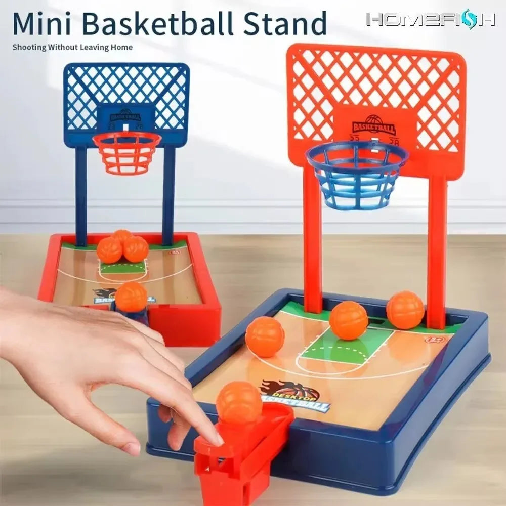 Mini Desktop Basketball Game - Portable Travel & Office Toy for Indoor/Outdoor Play