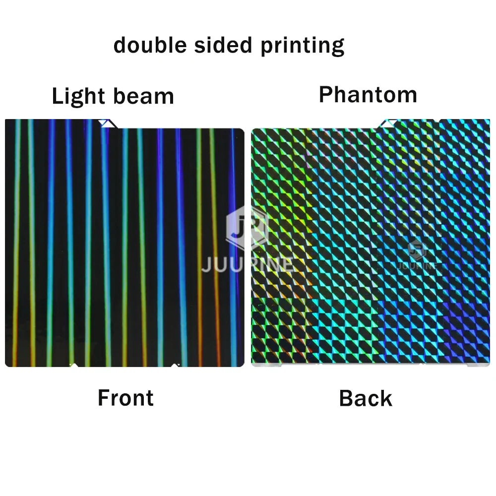 264 x 276 mm (10.4 x 10.9 in) Double-Sided PEI Spring Steel 3D Printer Build Plate – Textured Removable Heatbed