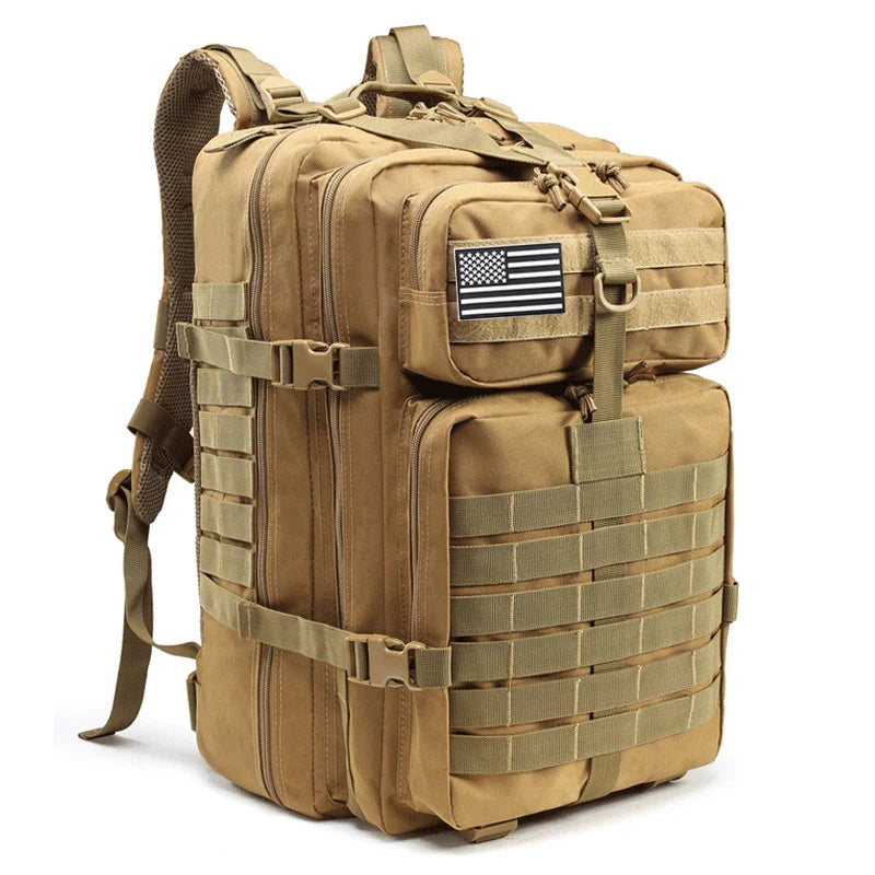 50L Tactical Backpack (≈3050 cu in) - EDC MOLLE Outdoor Travel, Trekking & Hunting Pack