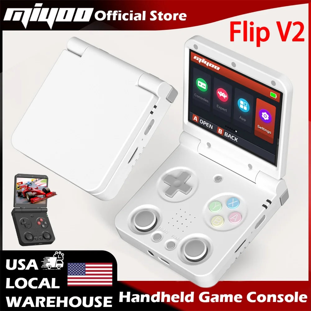 3.5-inch IPS Handheld Retro Game Console – Linux Onion OS, Bluetooth, Mini HDMI, 64GB TF Card Included