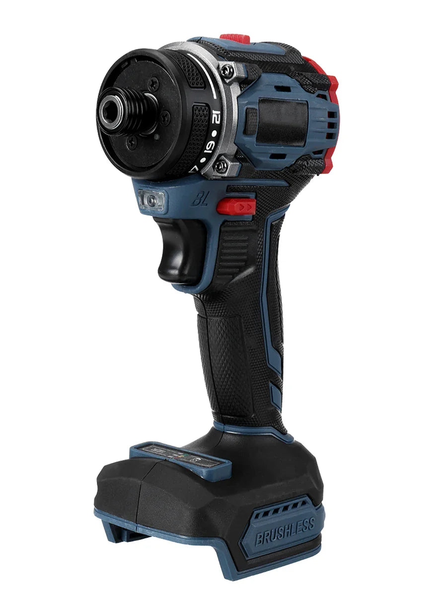 1/4 in (6.35 mm) Brushless Cordless Electric Screwdriver — 21+1 Torque, Two-Speed 0-4000 RPM, 18V Battery Compatible (Battery Not Included)