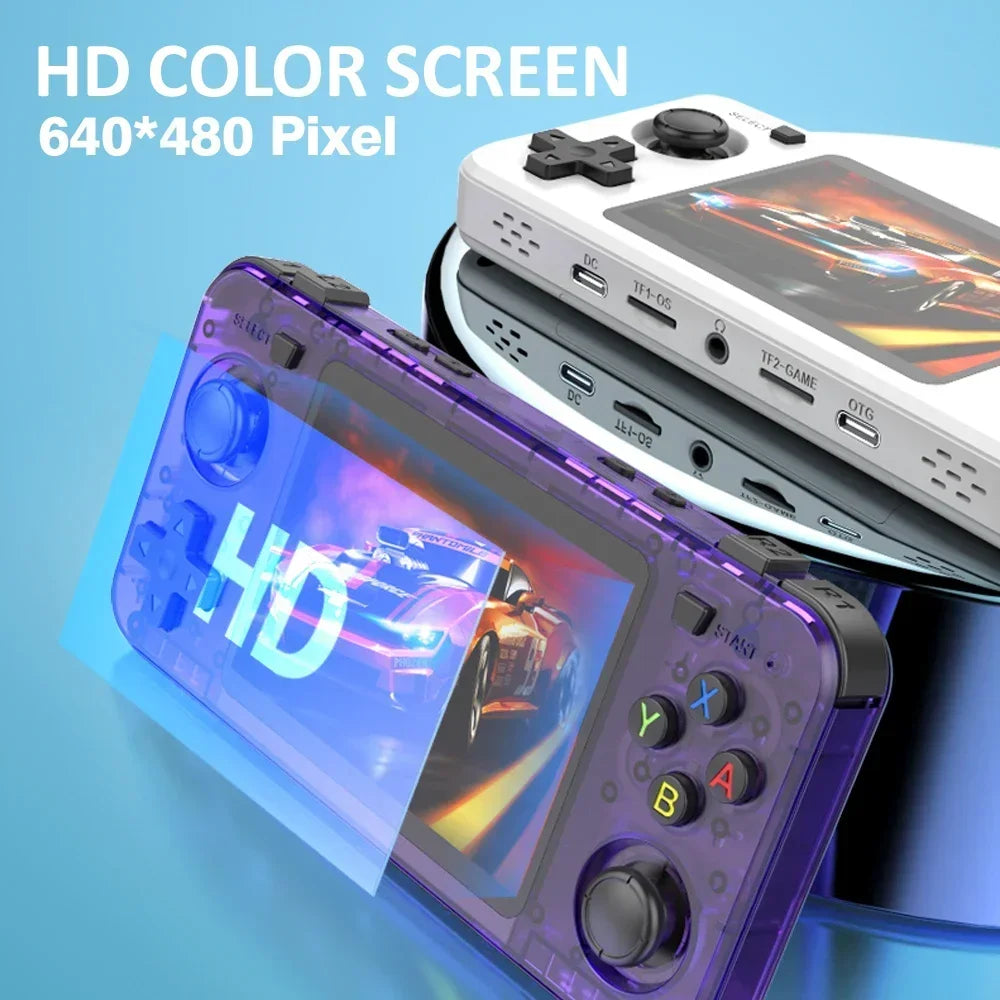 Handheld Retro Game Console 3.5-inch (8.9 cm) IPS Screen | Linux OS | 3000 mAh Battery | 64GB Storage | 10,000+ Classic Games