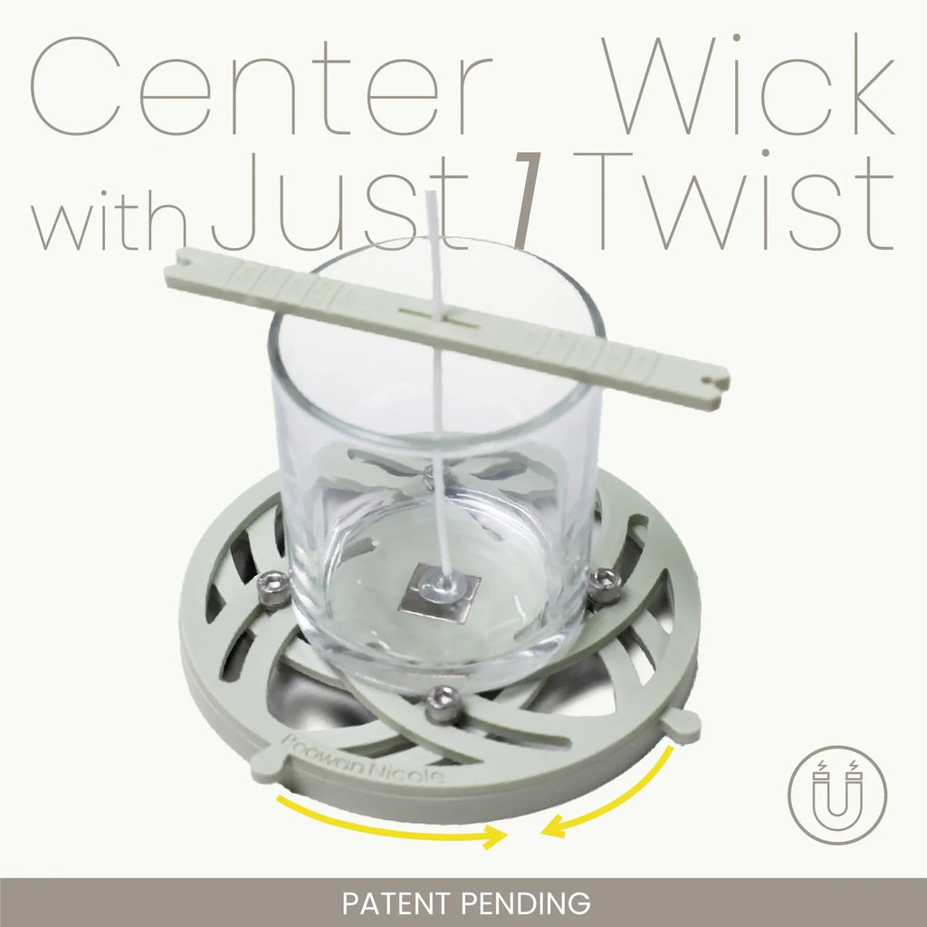 Quick Magnetic Candle Wick Centering Setter Pro with Wick Holder for Candle Making