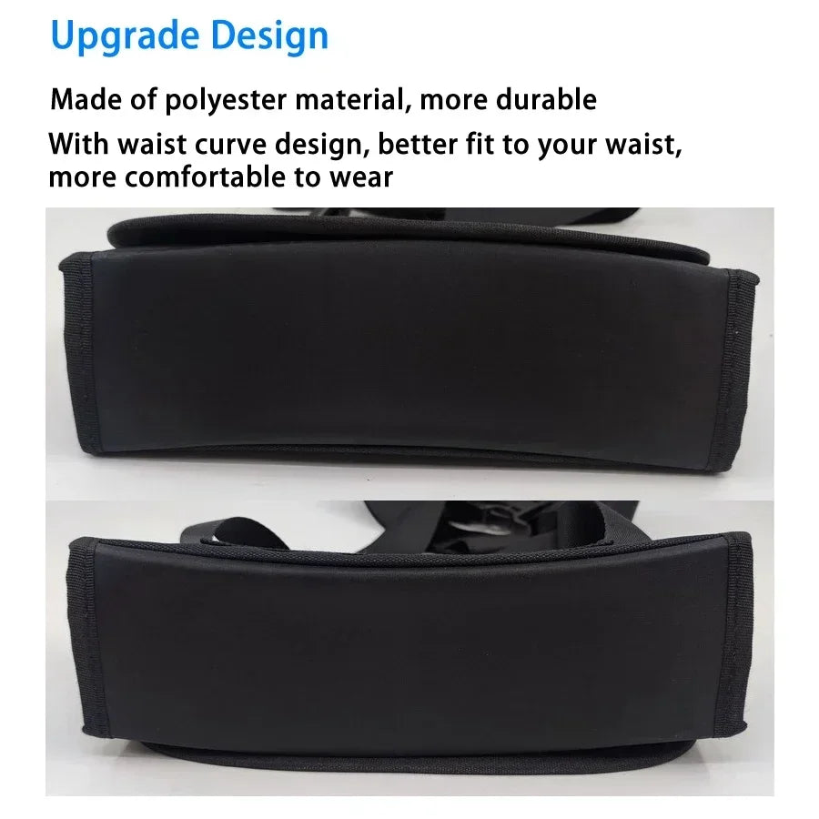 6-Slot Euro Coin Dispenser Waist Wallet – Waiter & Driver Cash Coin Holder with Zipper Pocket