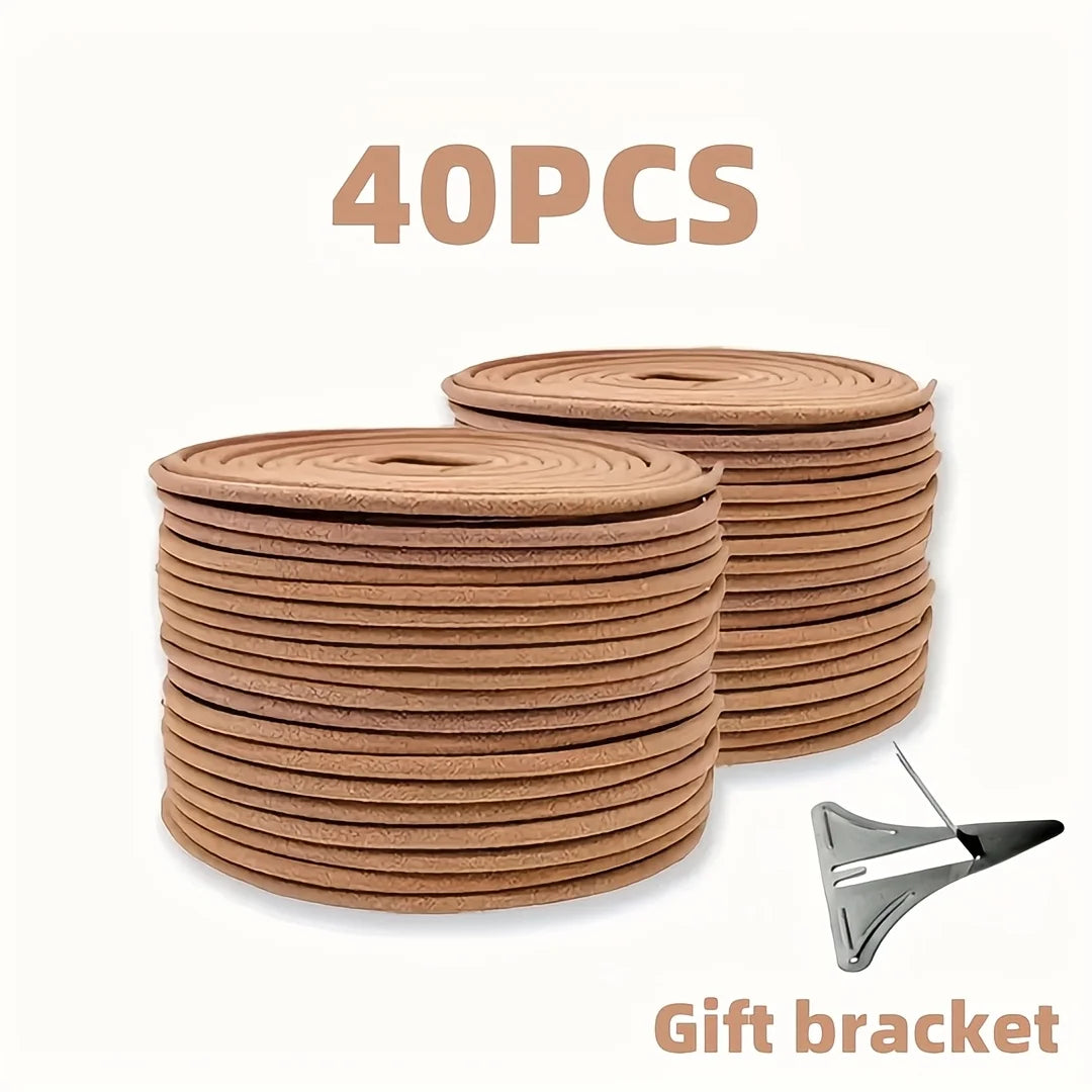 Coffee Scented Coil Incense with Stand — Sandalwood Aromatic Burner for Yoga, Meditation & Home Fragrance