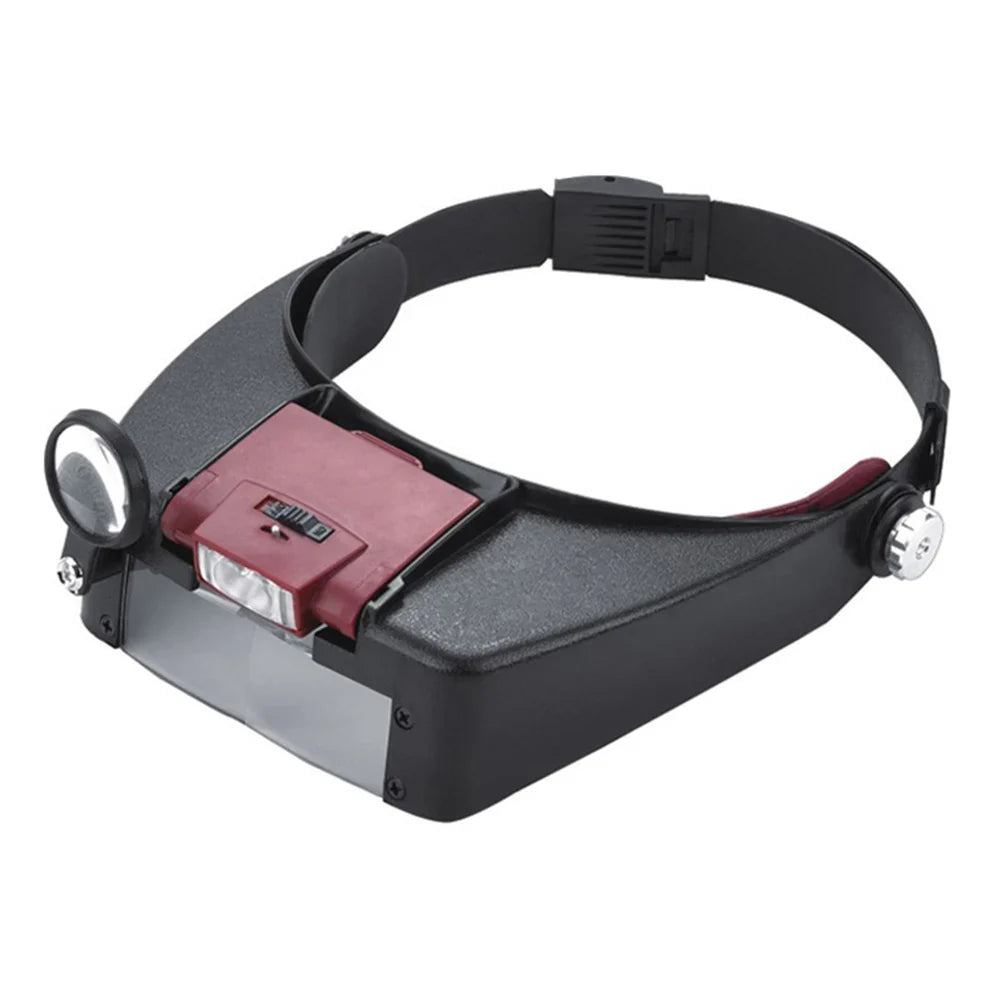 Headband LED Magnifying Glasses 10X Illuminated Adjustable Loupe for Jewelry & Watch Repair
