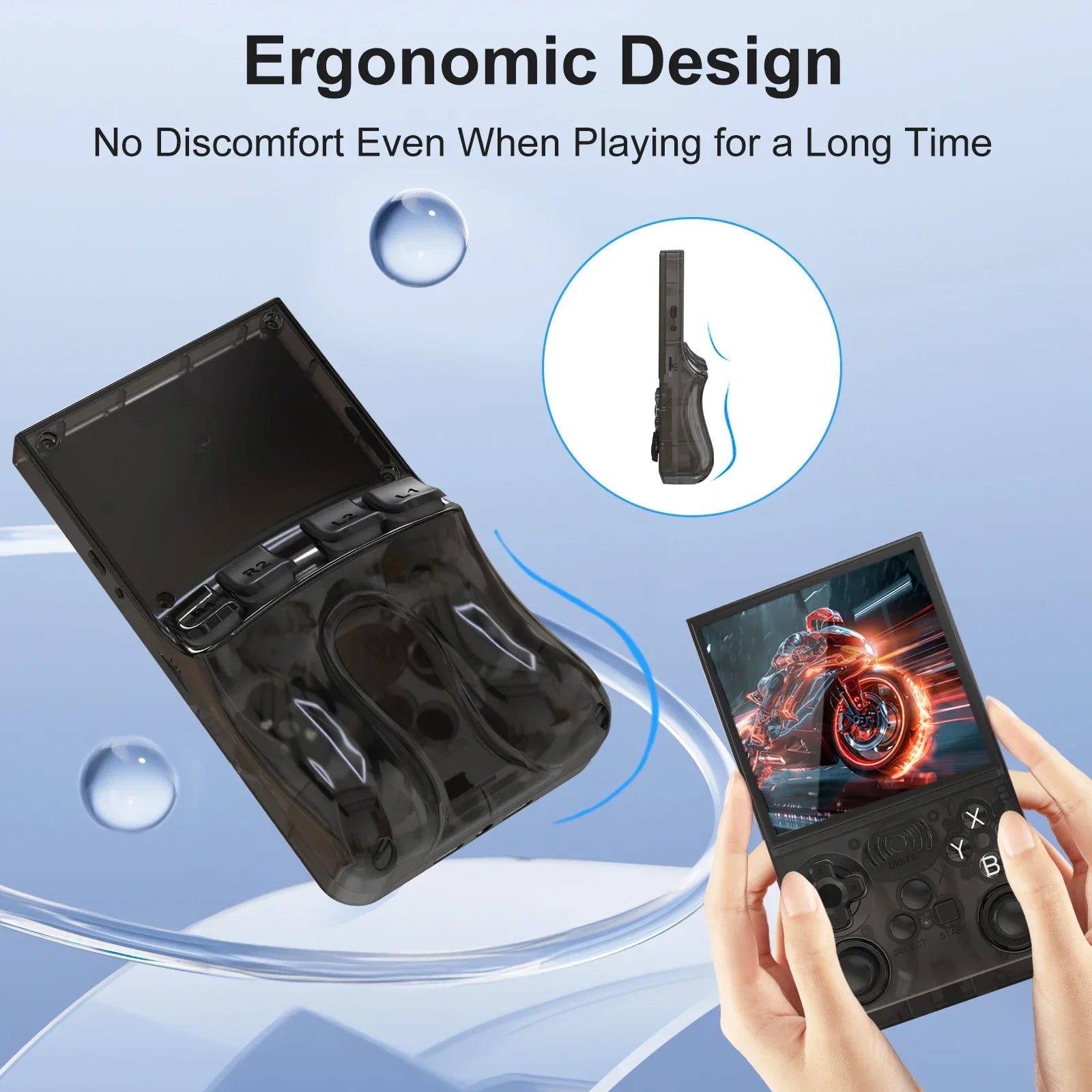 Retro Handheld Gaming Console 15,000+ Games Built-in Linux 4.0-Inch (10.16 cm) IPS Pocket Console