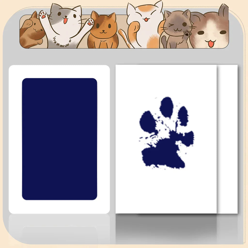 Baby Handprint & Footprint Keepsake Kit – Clean Touch Inkless Prints with Dog Paw Option, 2 Art Cards Included