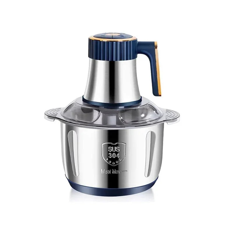 Electric Meat Grinder 5L (1.32 US gal / 5.28 qt) Stainless Steel Food Processor and Vegetable Chopper 200W 5-Speed