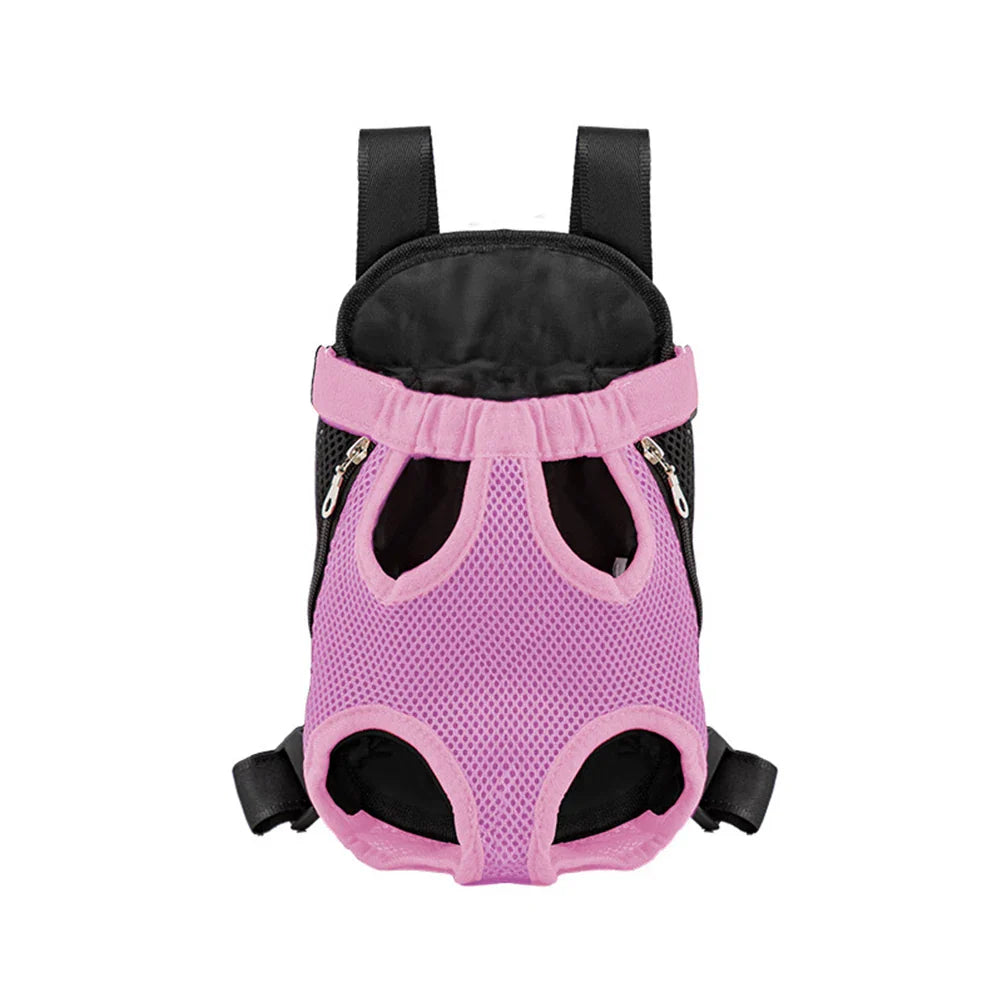Adjustable Double-Shoulder Pet Carrier Backpack – Breathable Cat & Small Dog Travel Bag, Hands-Free Hiking Carrier
