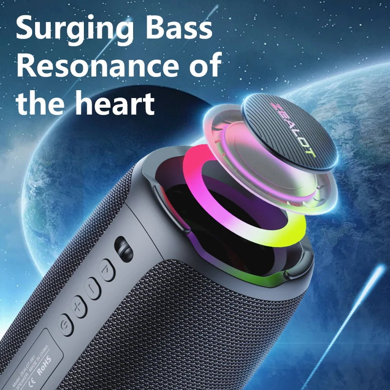 20W Wireless Portable Bluetooth Speaker with 3000mAh Battery, Outdoor Subwoofer, EQ Modes and Dual Pairing