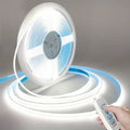 USB 5V COB LED Strip Light, Dimmable, 320 LEDs/m (≈98 LEDs/ft), Self-Adhesive Flexible Ribbon for Kitchen Cabinet Mirror Bedroom