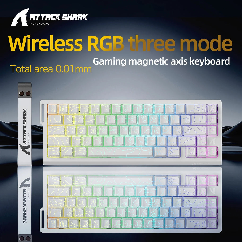 Magnetic Mechanical Gaming Keyboard 68-Key Compact Hot-Swap RGB Wired 8000Hz 0.125ms Response