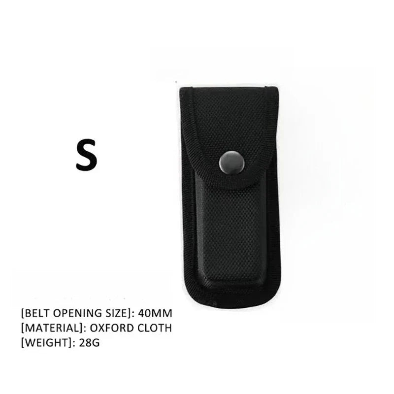 EDC Tactical Nylon Oxford Folding Knife Sheath Pouch – Small & Large
