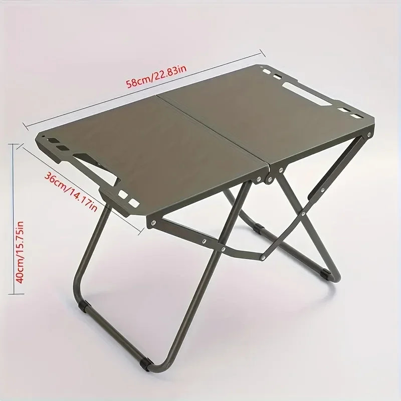 Portable Foldable Camping Picnic Table – Lightweight Compact Outdoor Table, Space-Saving High Load Capacity