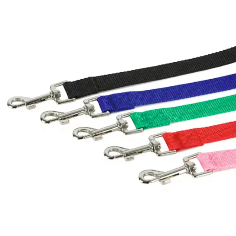Nylon Long Dog Training Leash – Durable Quick-Release Long Line, 2 cm Wide, Multiple Lengths 4–66 ft (1.2–20 m) for Small to Large Dogs