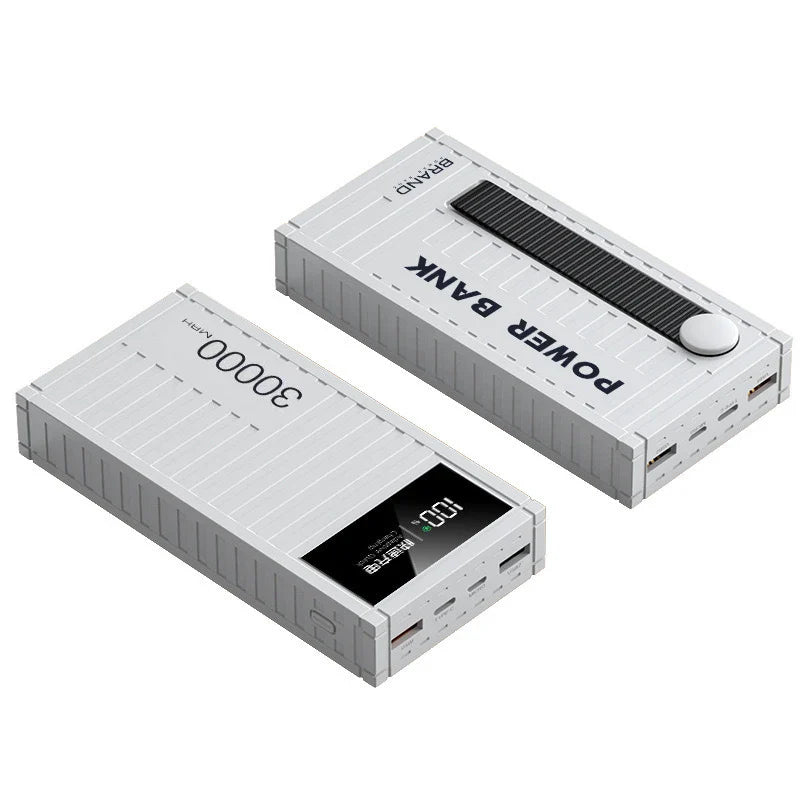 50000mAh 6-Port Power Bank 65W Fast Charge USB-C PD, 4x USB-A & Micro-USB, LED Display