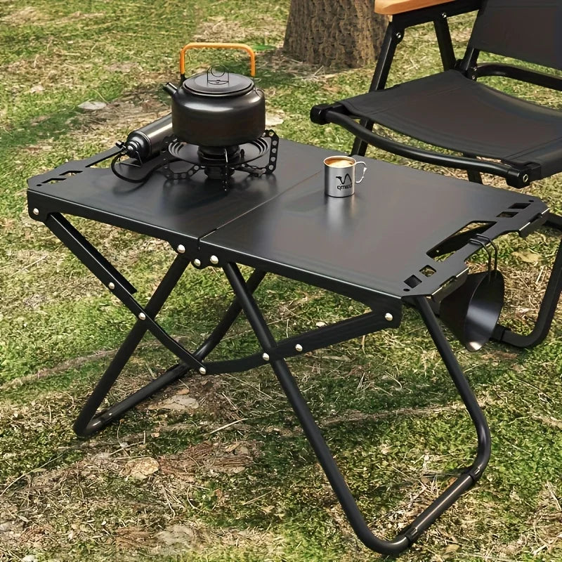Lightweight Folding Camping Table – Portable Picnic Table with Carry Handle, Tripod Base for Outdoor & Camping