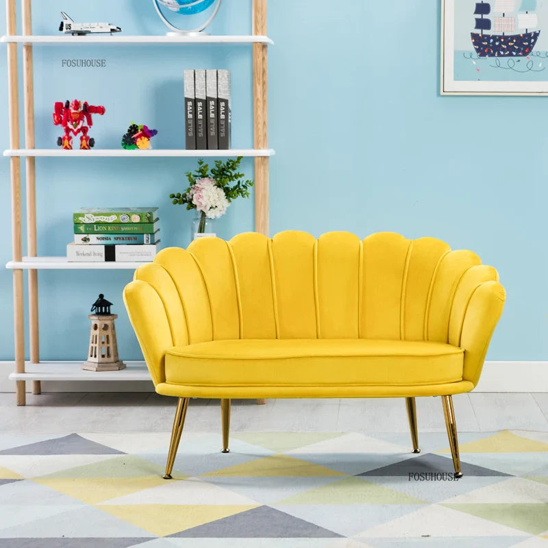 Kids Fabric Sofa Chair - Children's Reading Corner Armchair for Playroom & Living Room