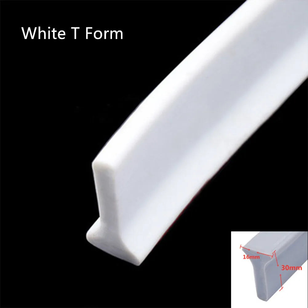 Silicone Shower Dam Water Stopper 50–300 cm (19.7–118.1 in) Bathroom Flood Barrier Dry and Wet Separation Strip