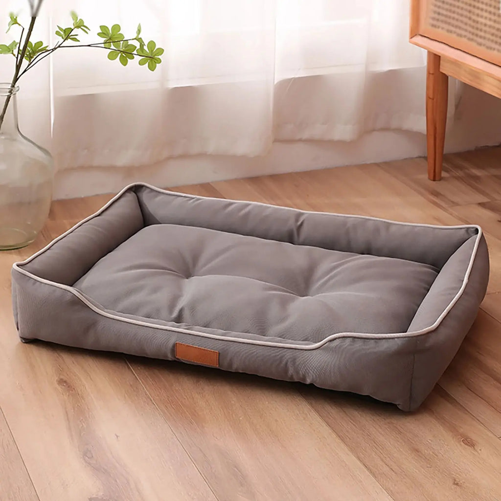 Waterproof 600D Oxford Dog Bed – Thick PP Cotton, Bite-Resistant Pet Mat for All Seasons