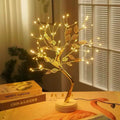 Cherry Blossom Bonsai LED Table Lamp 19.7in (50cm) USB or 3×AA Battery Powered Touch Sensor Night Light Tabletop Decorative Tree