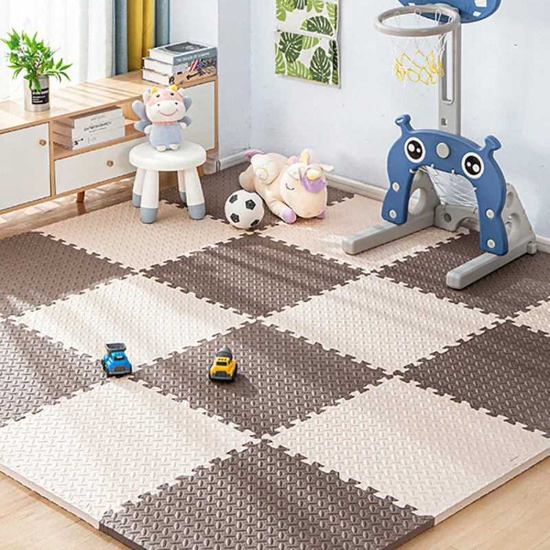 Interlocking Foam Puzzle Play Mat Tiles 30cm x 30cm (11.8 x 11.8 in) — 1cm Thick Baby & Kids Floor Padding for Playroom, Exercise, Yoga