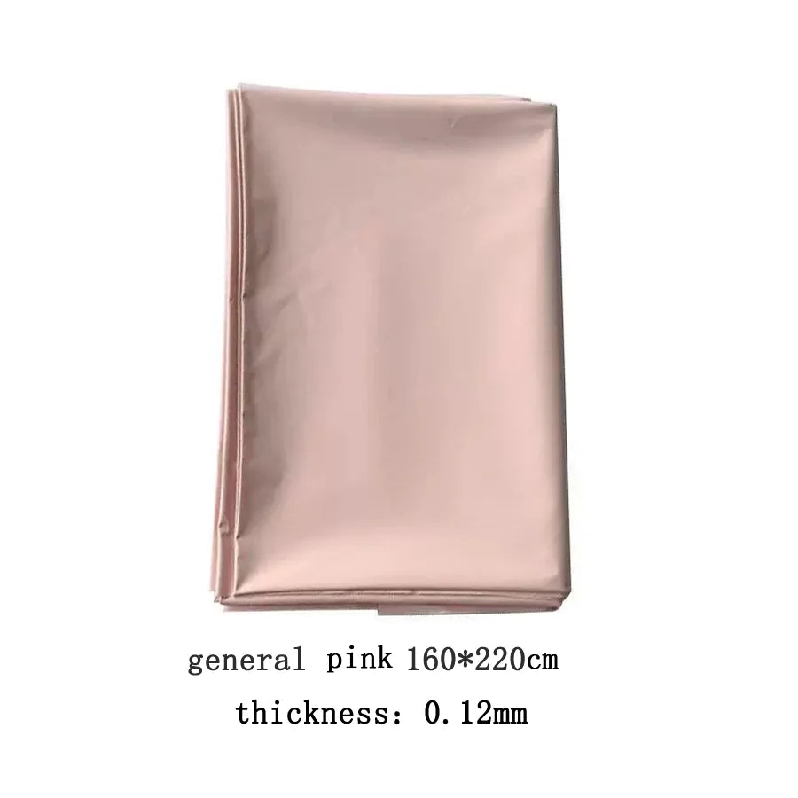 Black Waterproof PVC Bed Sheet – Oil-Resistant Thick Mattress Protector Fits 1.2 / 1.5 / 1.8 / 2.0 m Beds (220×130 / 220×160 / 220×200 cm | 86.6×51.2 / 86.6×63.0 / 86.6×78.7 in)